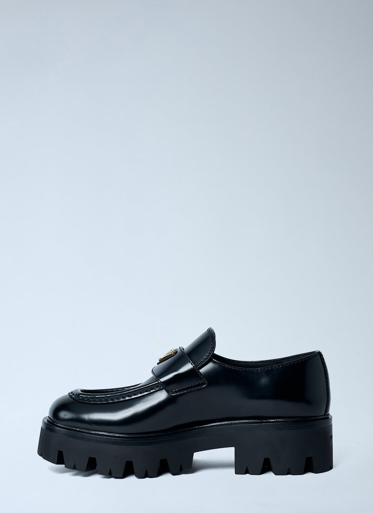 Prada Women Brushed Leather Loafers