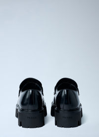 Prada Women Brushed Leather Loafers