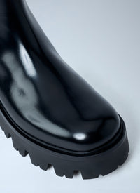 Prada Women Logo Plaque Ankle Boots