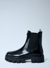 Prada Women Logo Plaque Ankle Boots