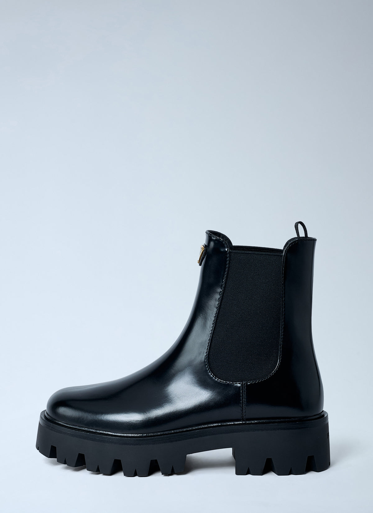 Prada Women Logo Plaque Ankle Boots