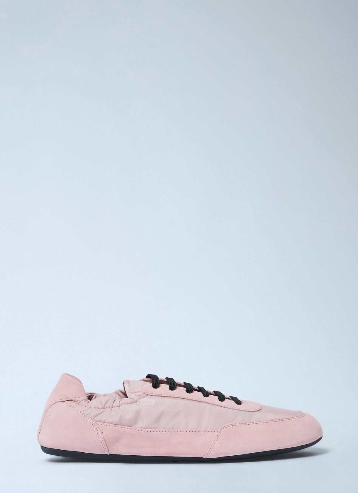 Prada Women Collapse Re-Nylon And Suede Sneakers