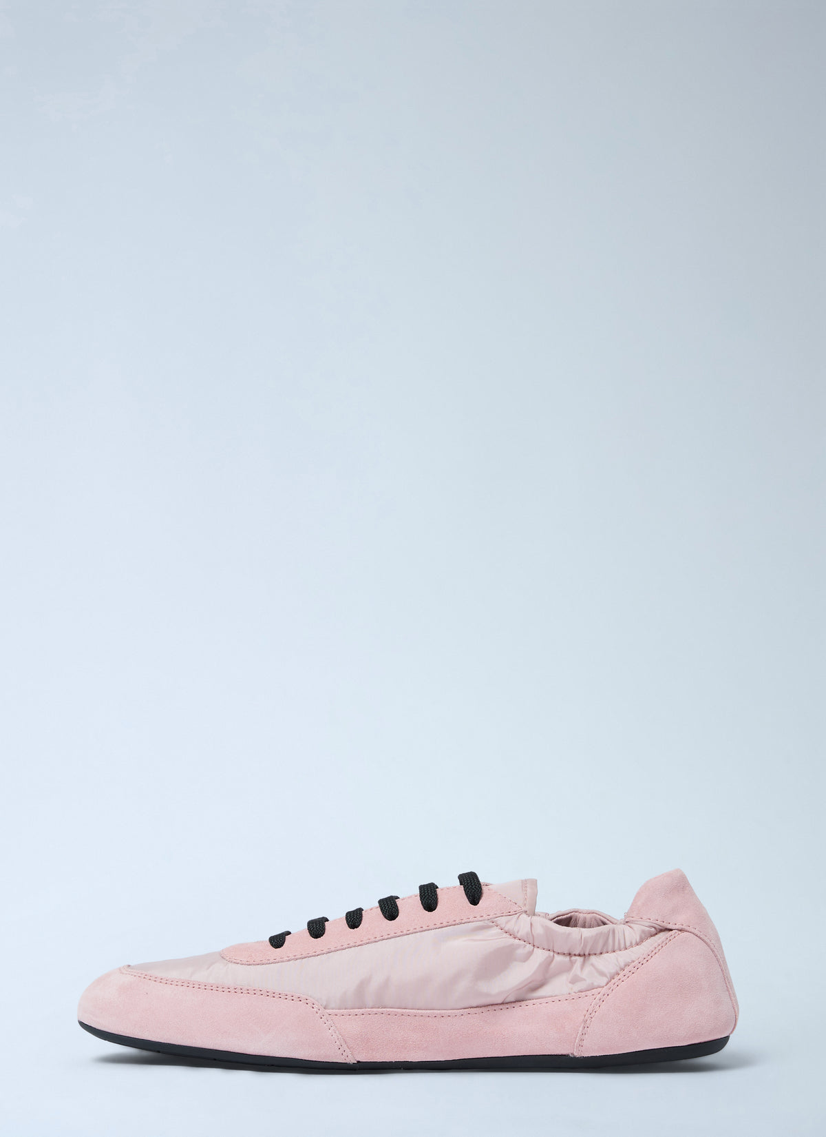 Prada Women Collapse Re-Nylon And Suede Sneakers