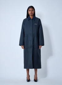 Prada Prada Women Logo Print Long Coat