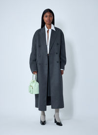 Prada Women Long Wool-Blend Coat