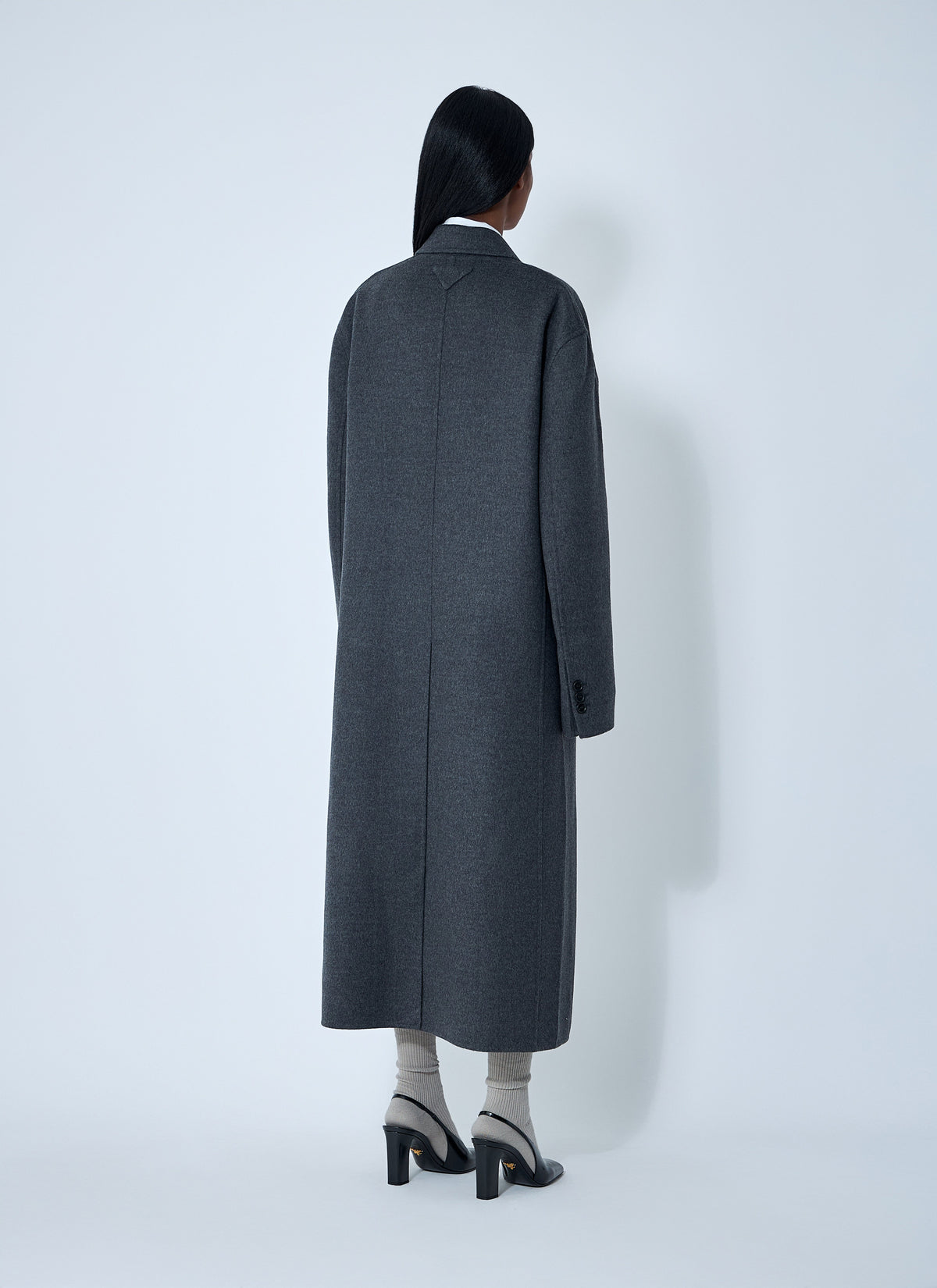 Prada Women Long Wool-Blend Coat