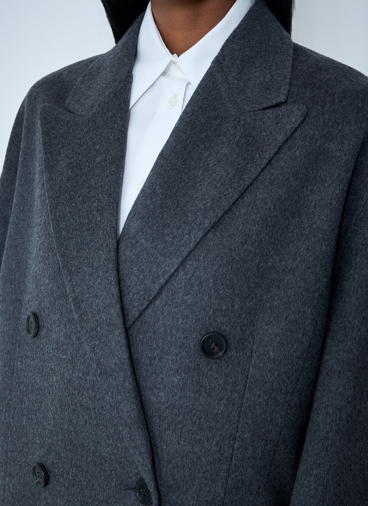 Prada Women Long Wool-Blend Coat