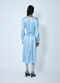 Prada Women Satin Crepe And Lace Dress