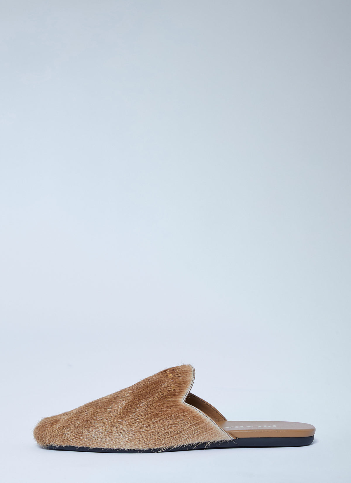 Prada Women Leather Pony-Hair Mules