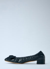 Prada Prada Women Leather Bow Detail Ballet Flats