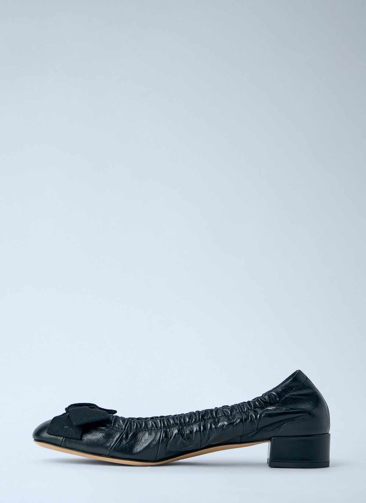 Prada Prada Women Leather Bow Detail Ballet Flats