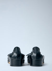 Prada Prada Women Leather Bow Detail Ballet Flats