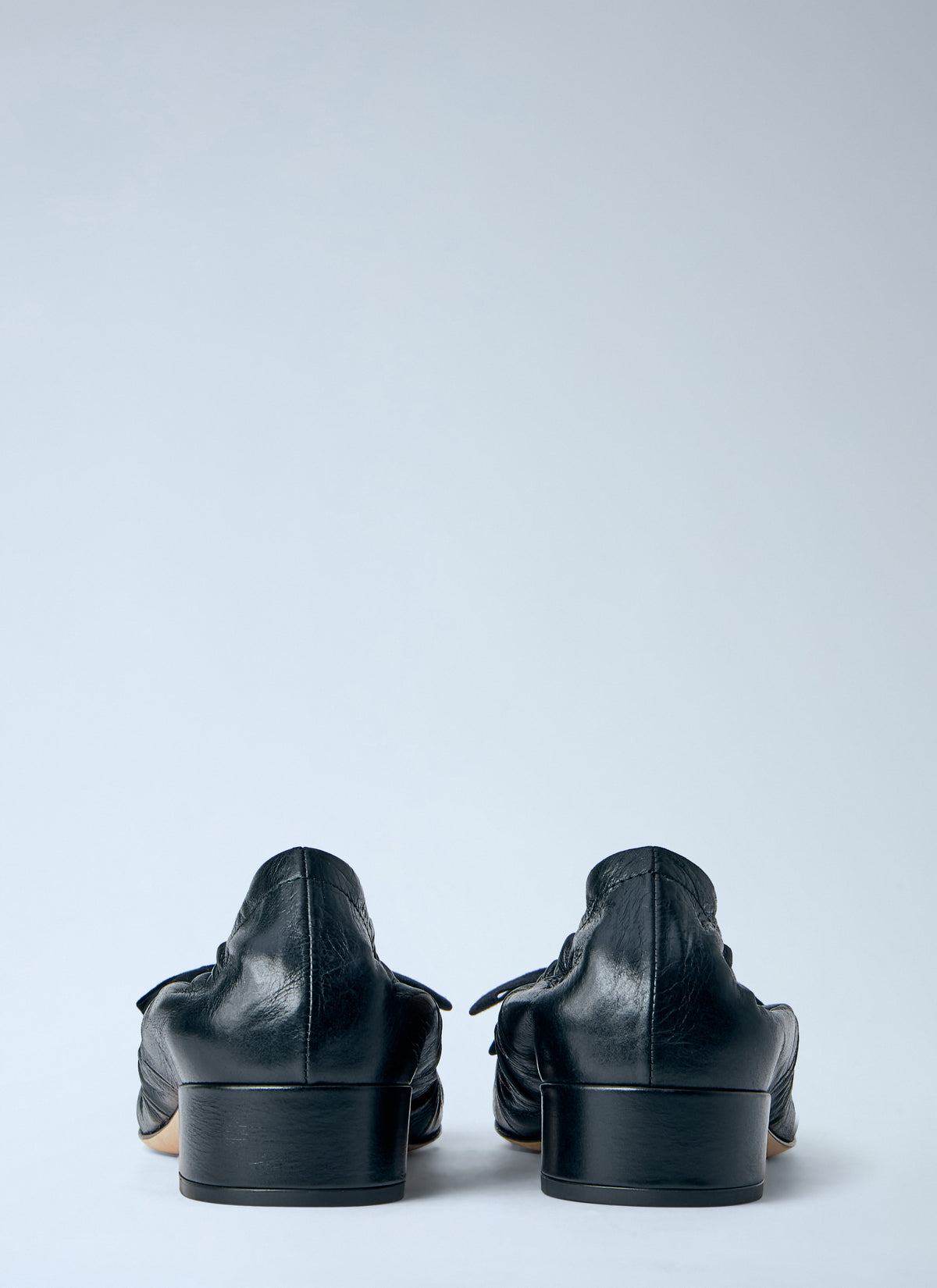 Prada Prada Women Leather Bow Detail Ballet Flats