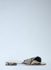 Prada Women Textured Slide Sandals