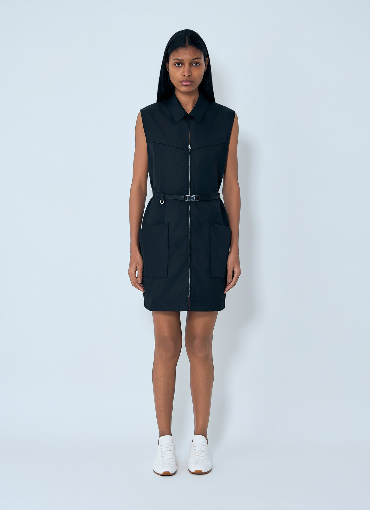 Prada Women Re-Nylon Belted Mini Dress
