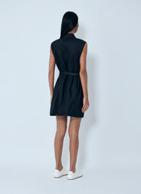 Prada Women Re-Nylon Belted Mini Dress