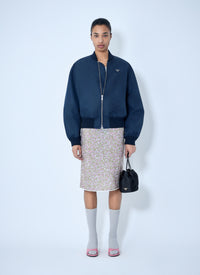 Prada Women Re-Nylon Floral Midi Skirt