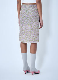 Prada Women Re-Nylon Floral Midi Skirt
