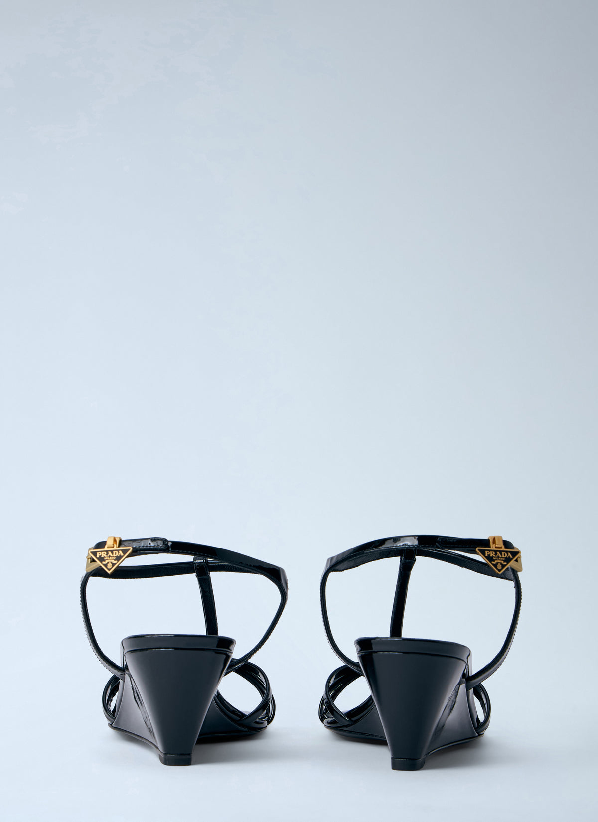 Prada Women Strappy Wedge Sandals
