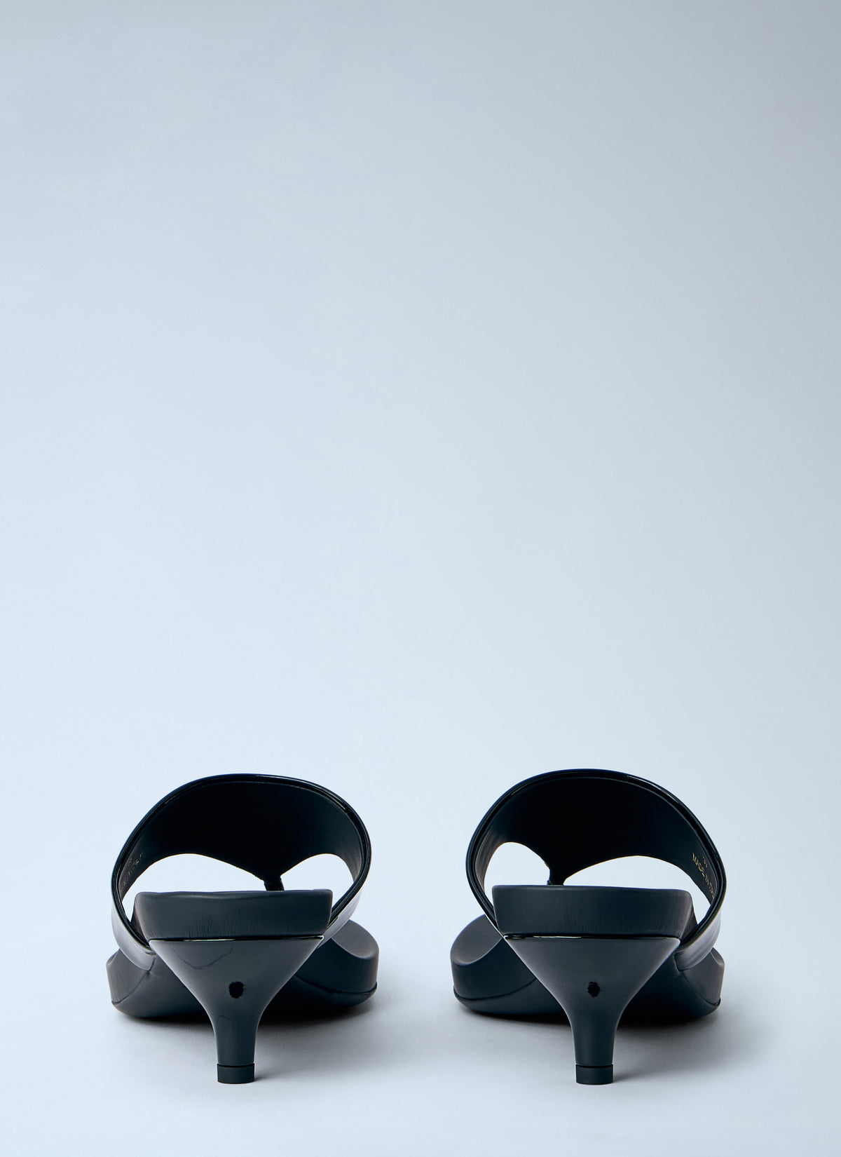 Prada Women Patent Leather Thong Sandals
