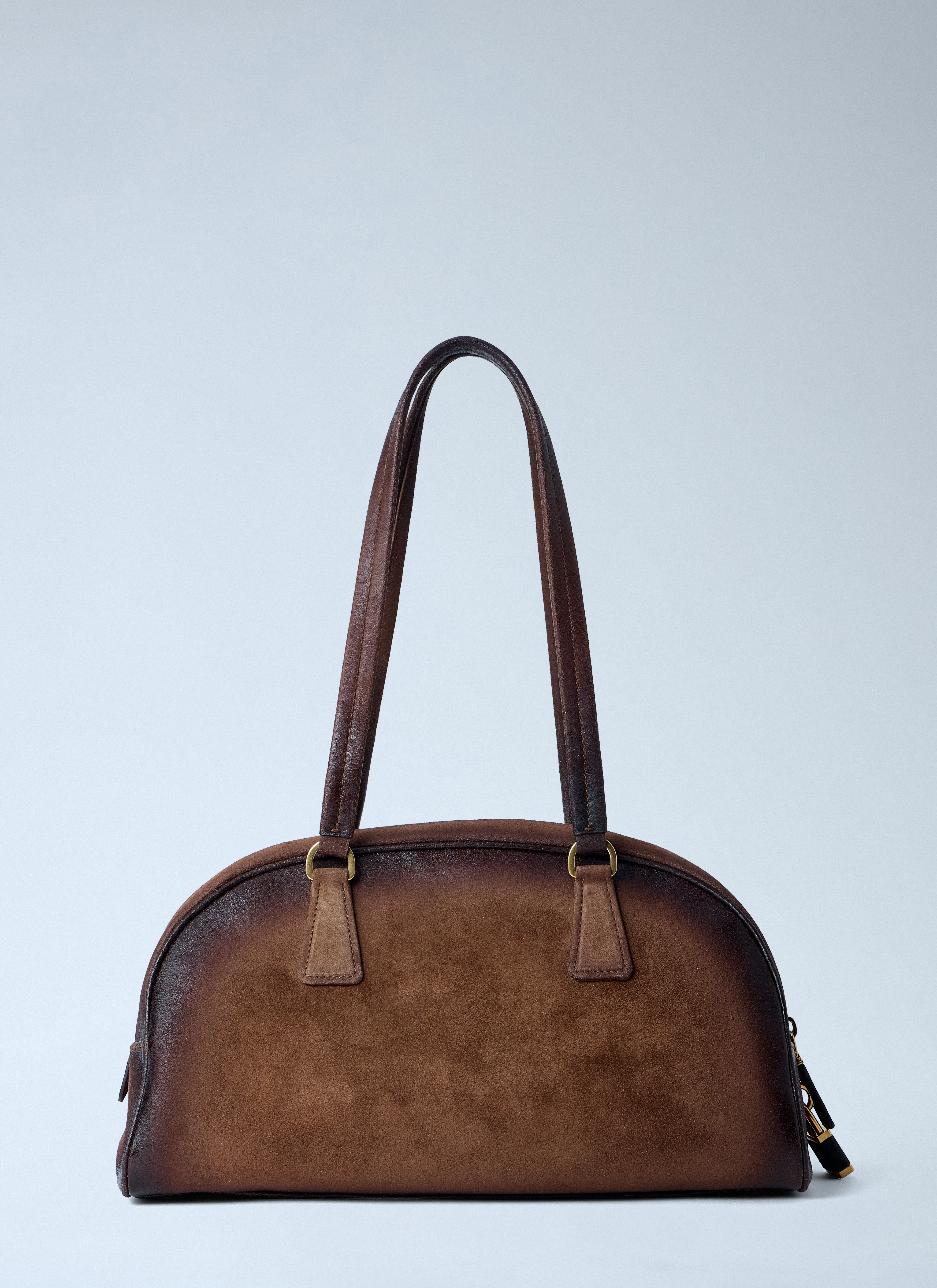 Prada Women Bowling Medium Suede Handbag – Bluefly