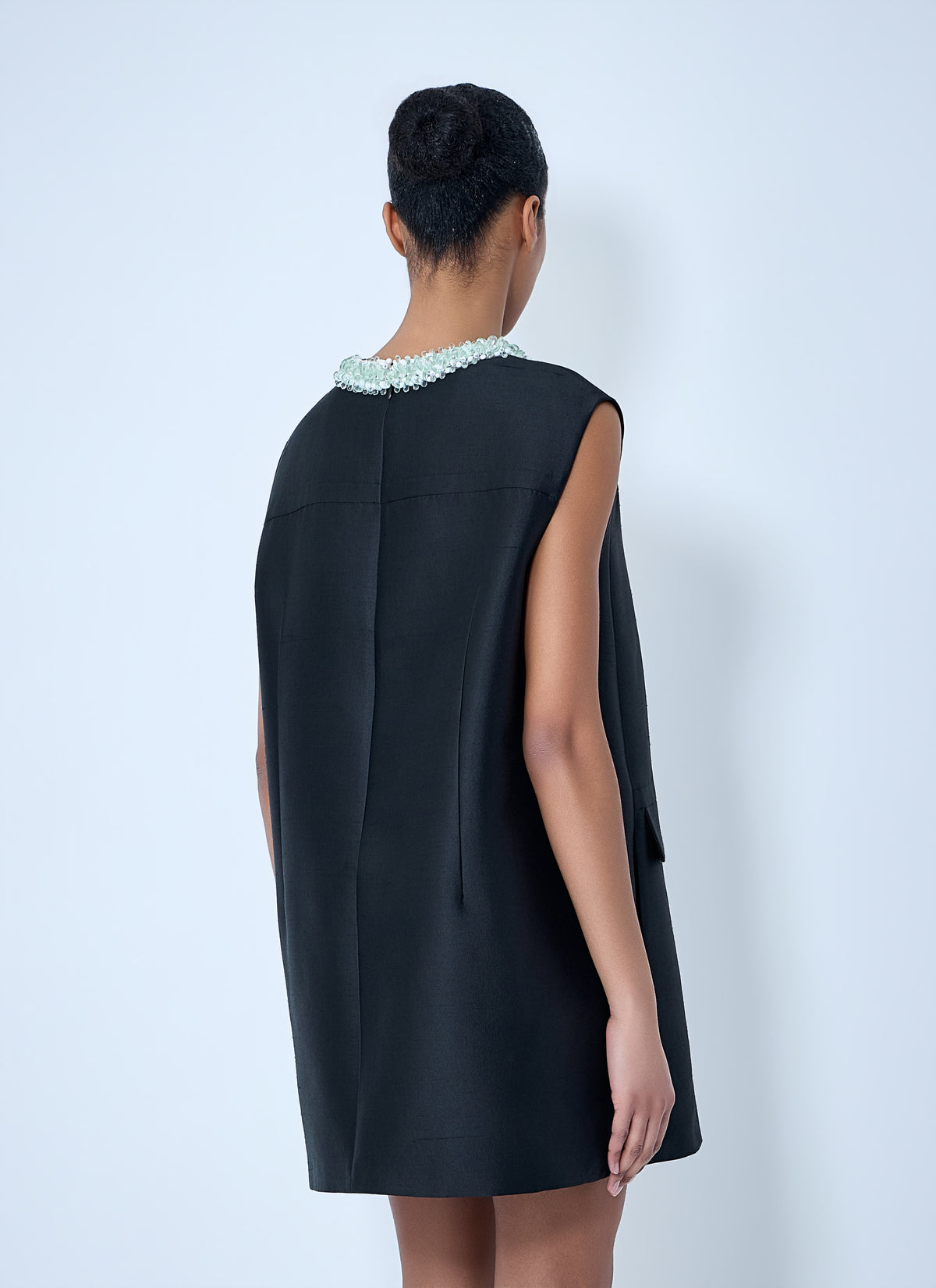 Prada Women Embellished Neckline Sleeveless Dress