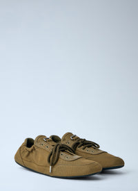 Prada Women Collapse Canvas Sneakers