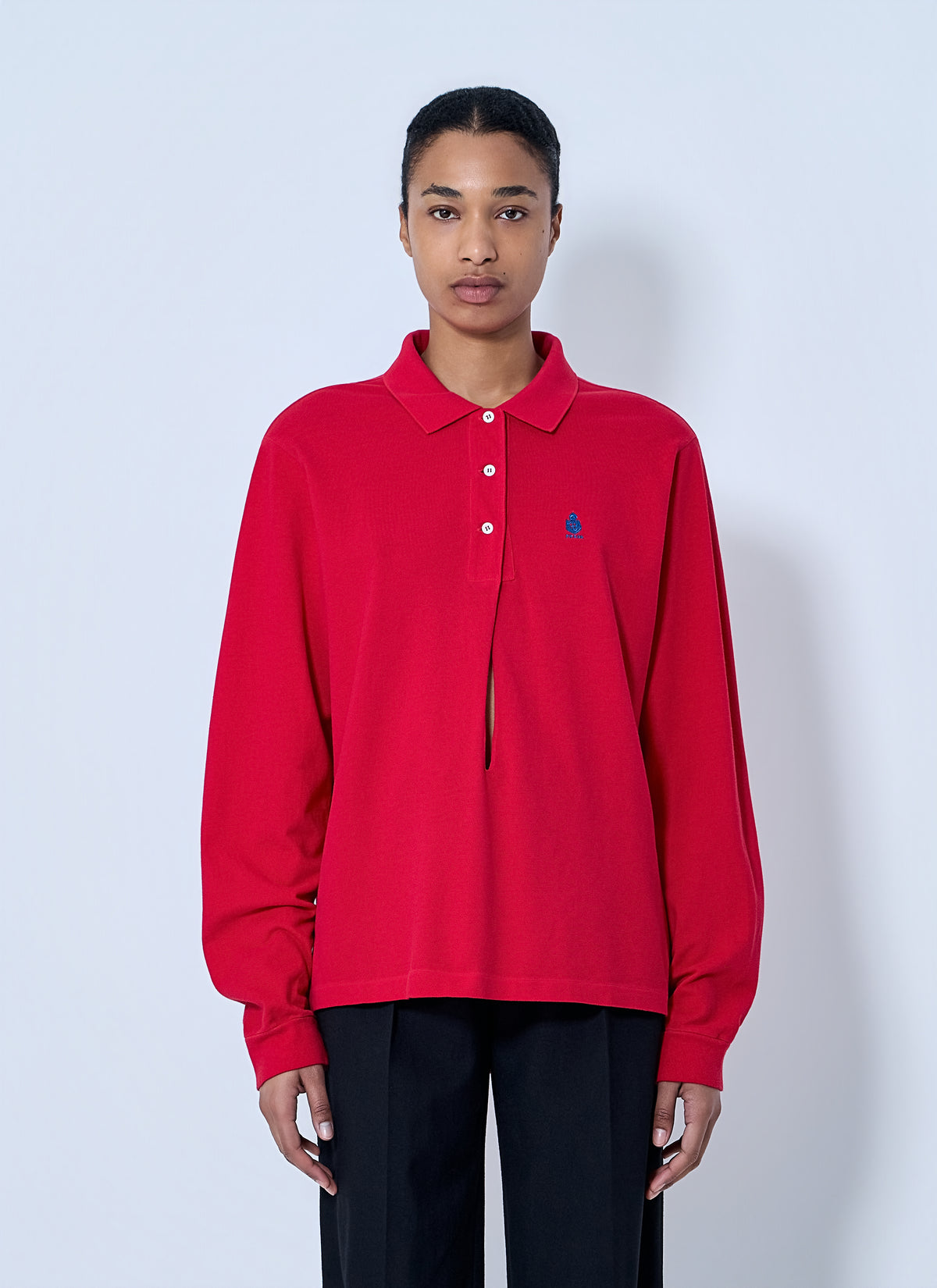 Prada Women Cotton Piqué Polo Shirt