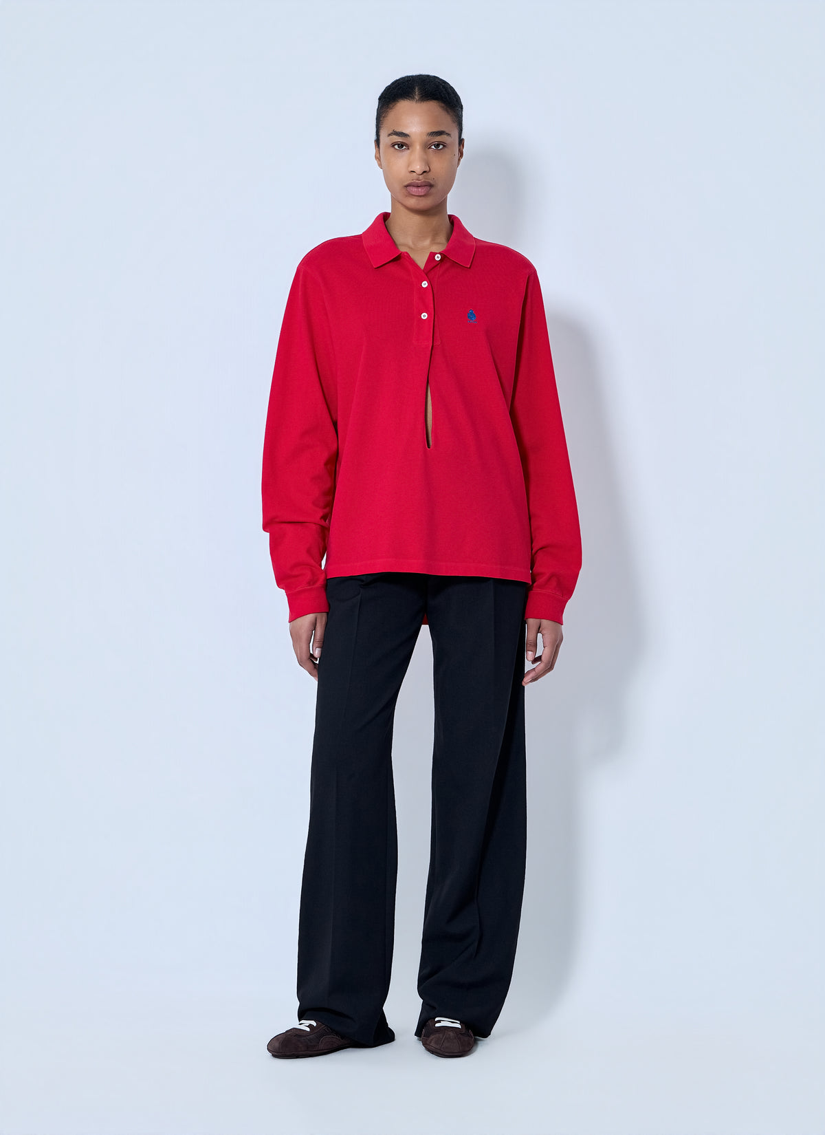 Prada Women Cotton Piqué Polo Shirt