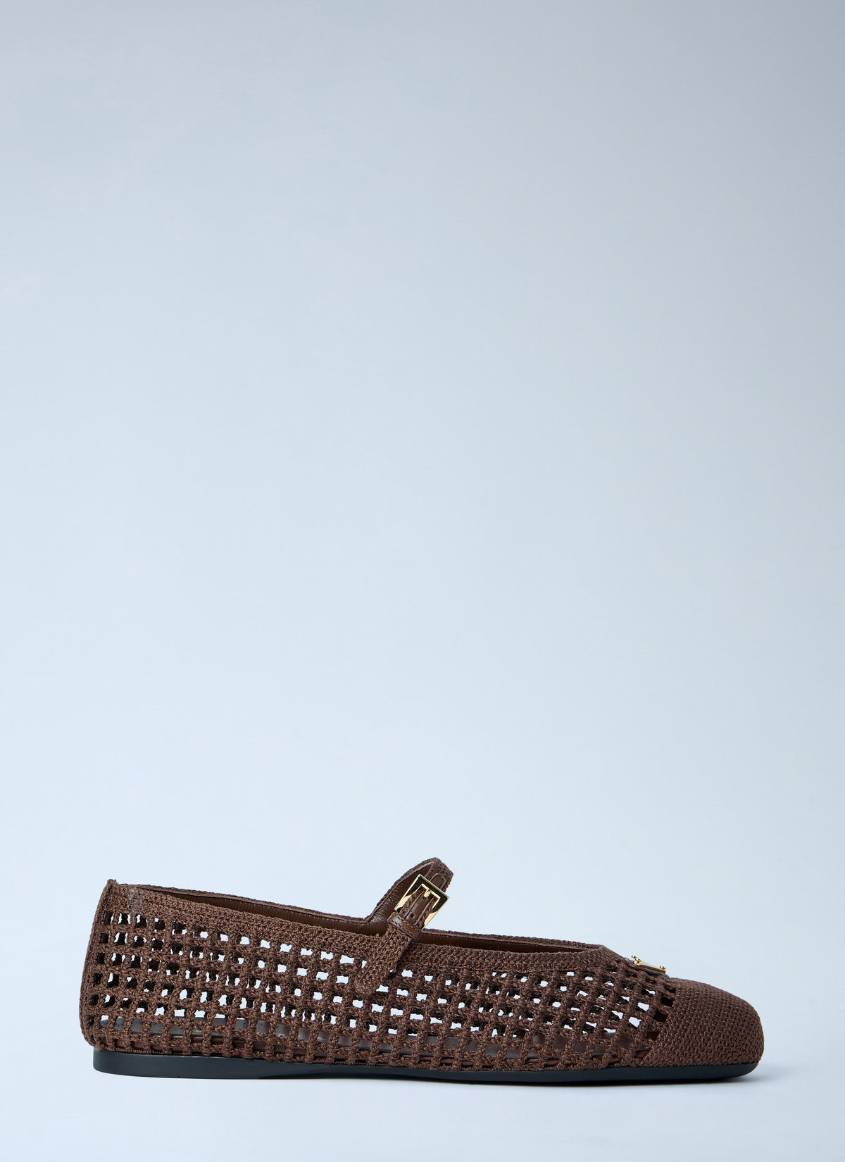Prada Women Crochet Knit Ballerina Flats