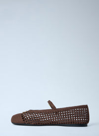 Prada Women Crochet Knit Ballerina Flats