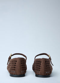 Prada Women Crochet Knit Ballerina Flats