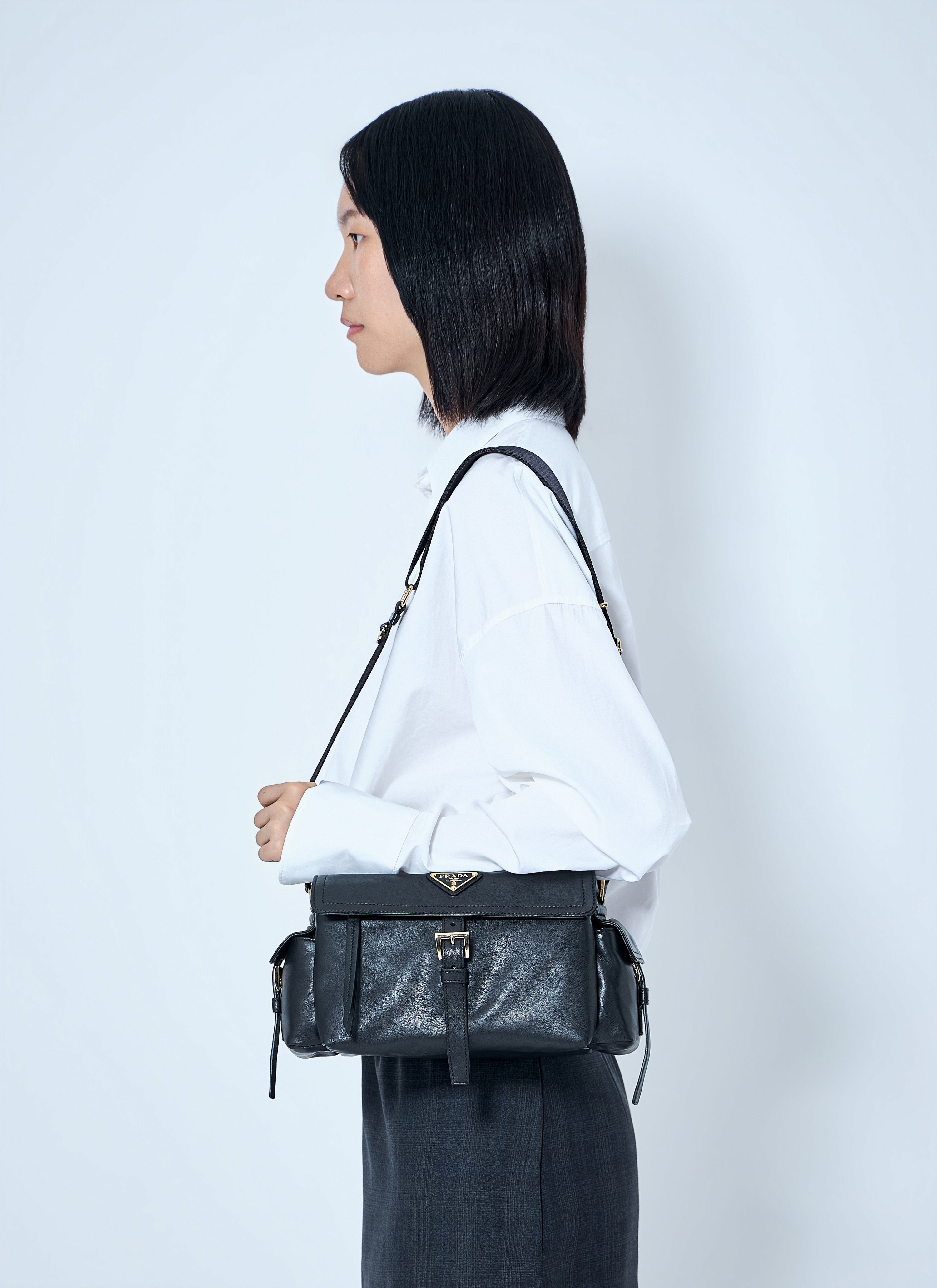 Prada Women Explore Medium Shoulder Bag With Flap