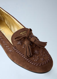 Prada Women Suede Loafers