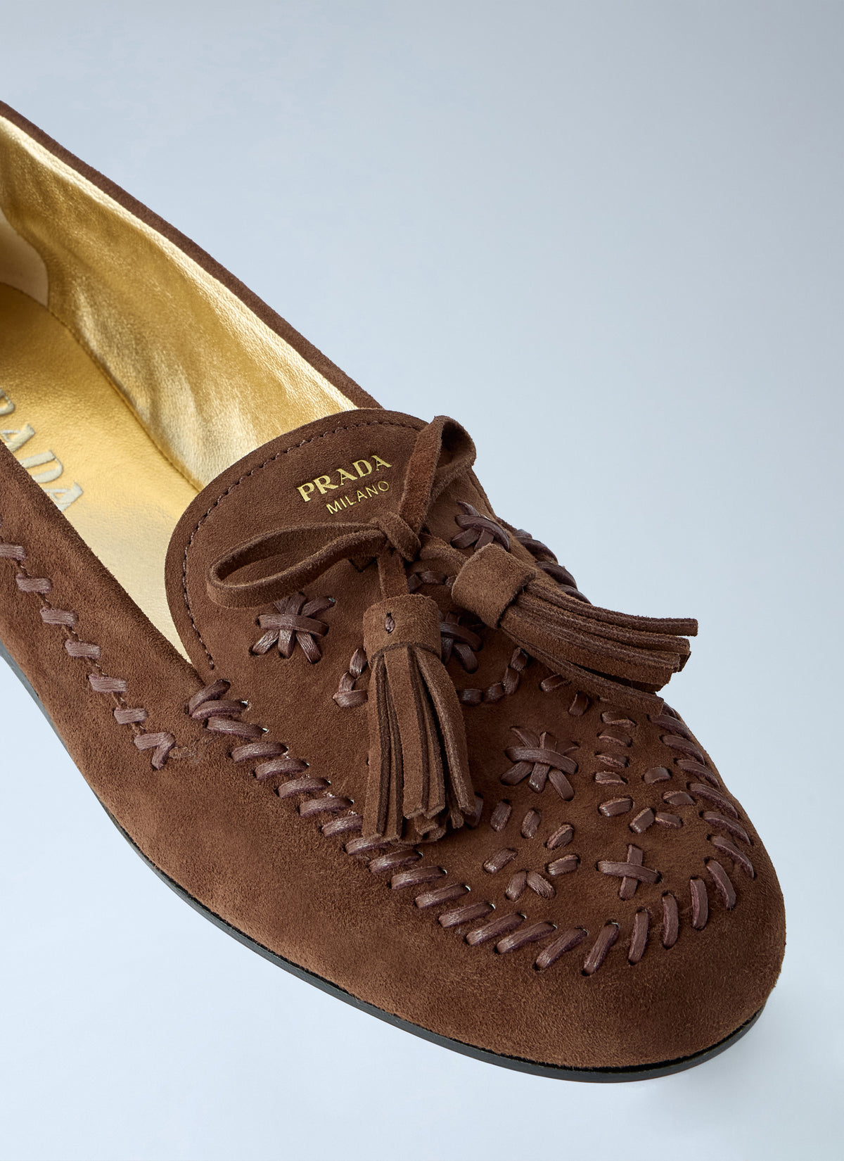 Prada Women Suede Loafers