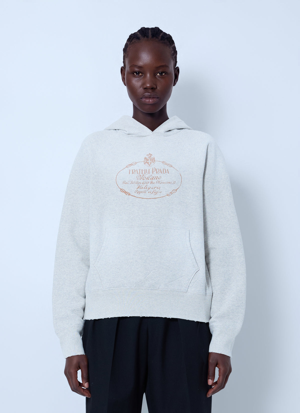 Prada Prada Women Cotton Fleece Hoodie