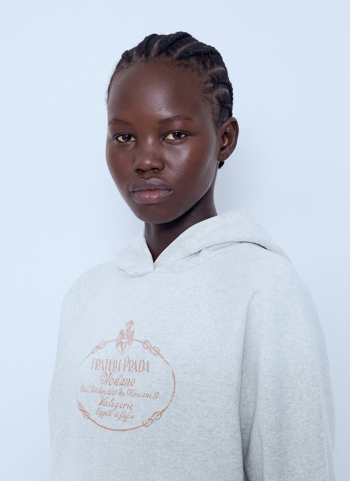 Prada Prada Women Cotton Fleece Hoodie