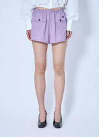 Prada Women Elasticated Waist Utility Shorts