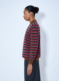 Prada Women Striped Polo Sweater