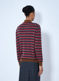 Prada Women Striped Polo Sweater