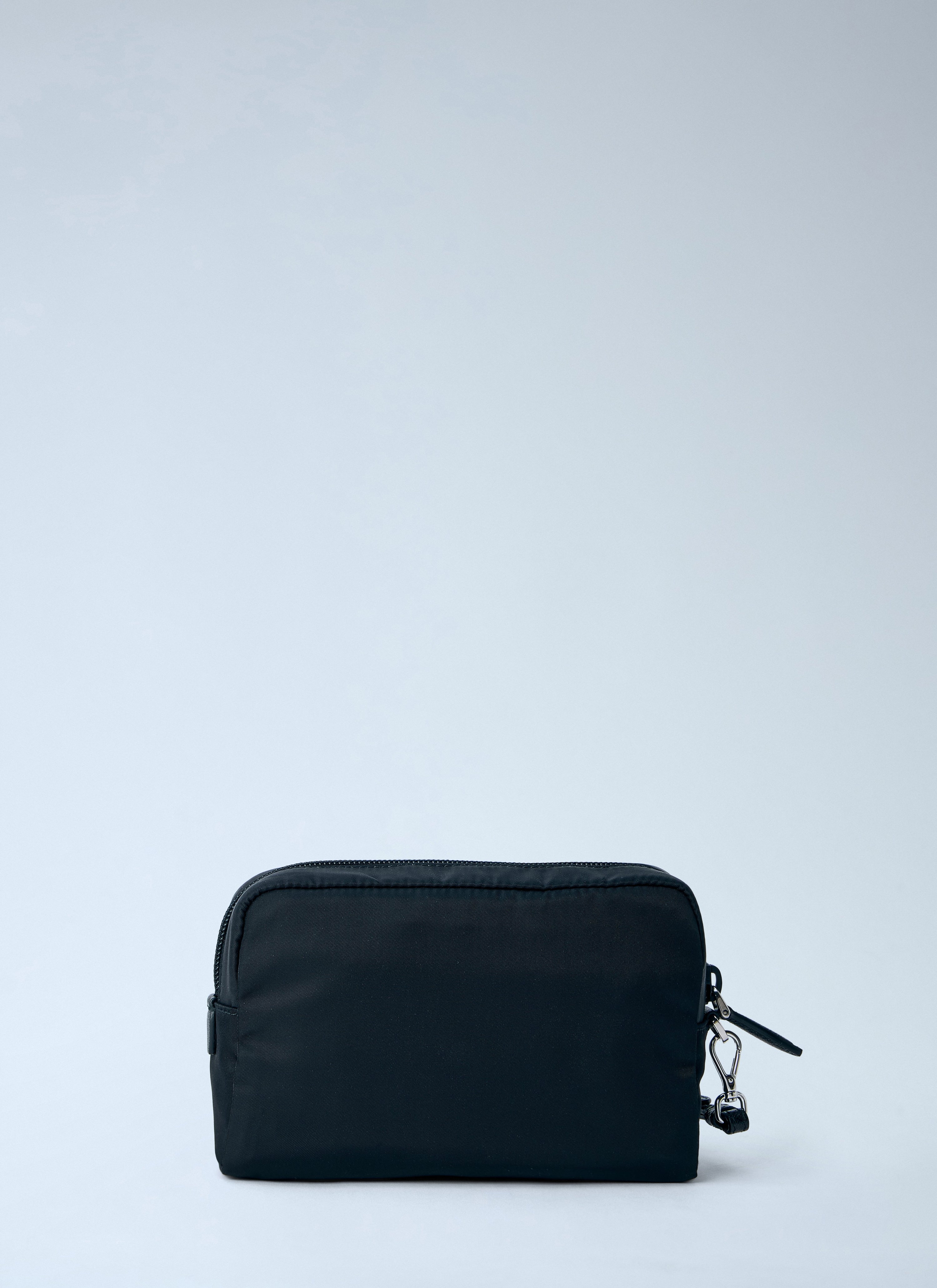 Prada Prada Women Compact Nylon Pouch With Logo Detail