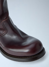 Prada Prada Women Leather Mid-Calf Boots