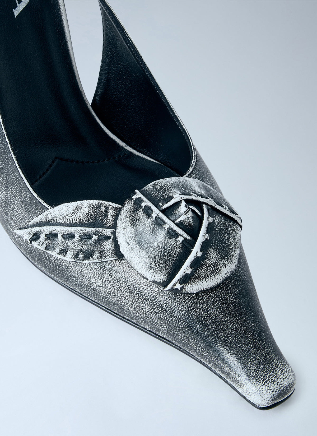 Prada Women Leather Slingback Pumps