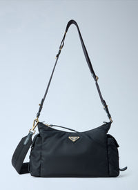 Prada Prada Women Explore Large Re-Nylon And Leather Shoulder Bag