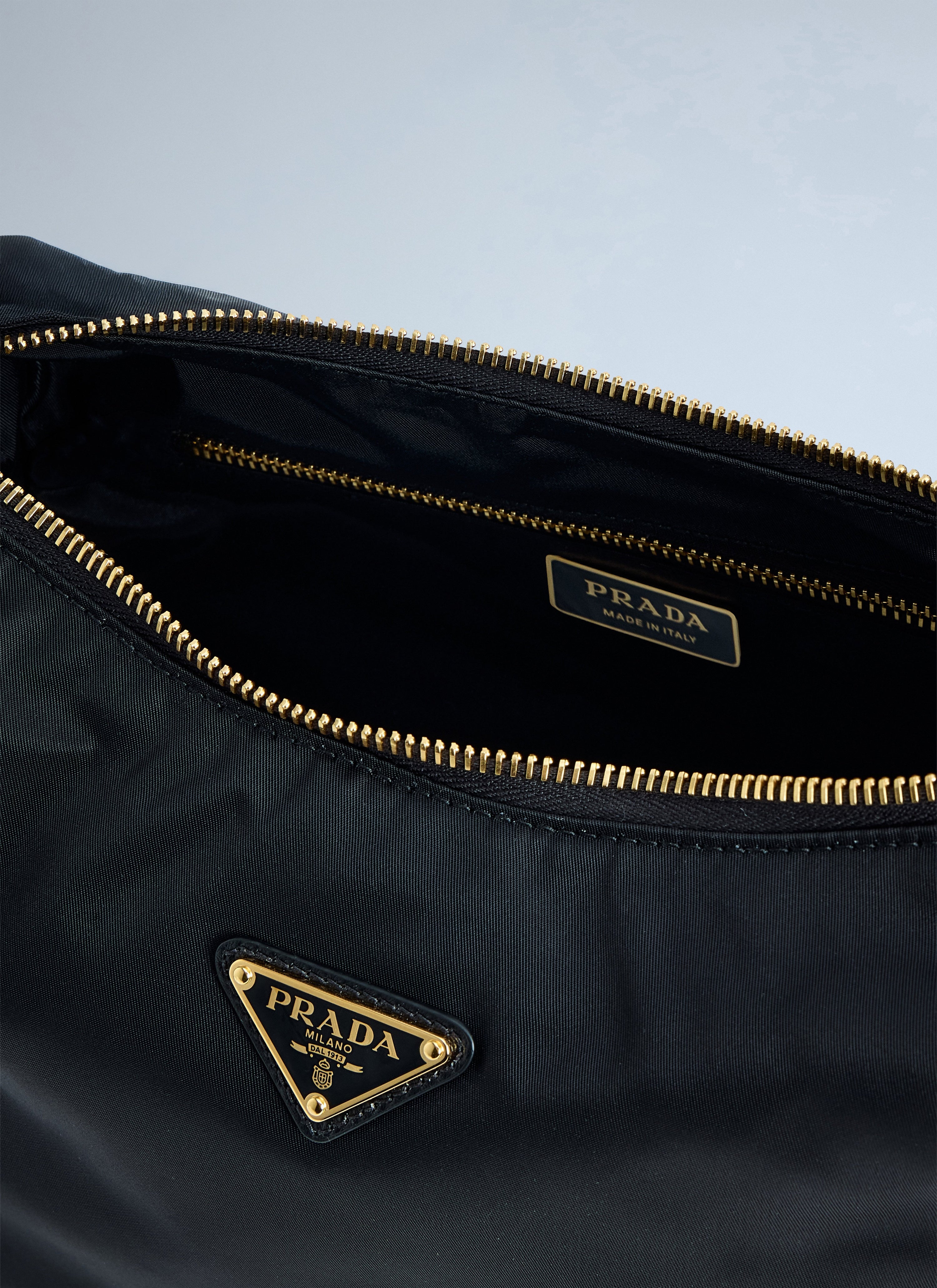 Prada Prada Women Explore Large Re-Nylon And Leather Shoulder Bag