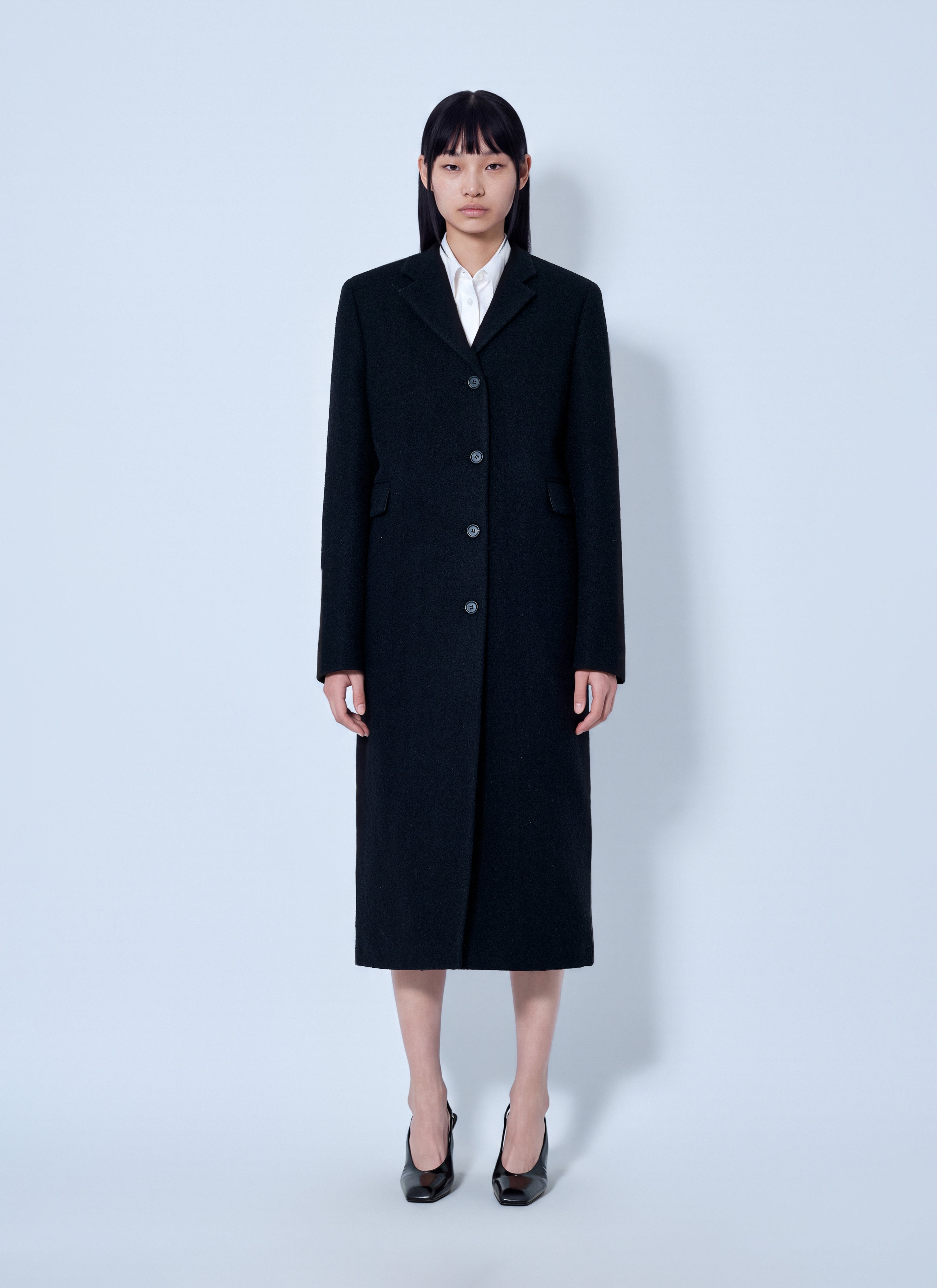 Prada Women Single-Breasted Wool Coat – Bluefly