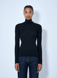 Prada Prada Women Ribbed Turtleneck Top