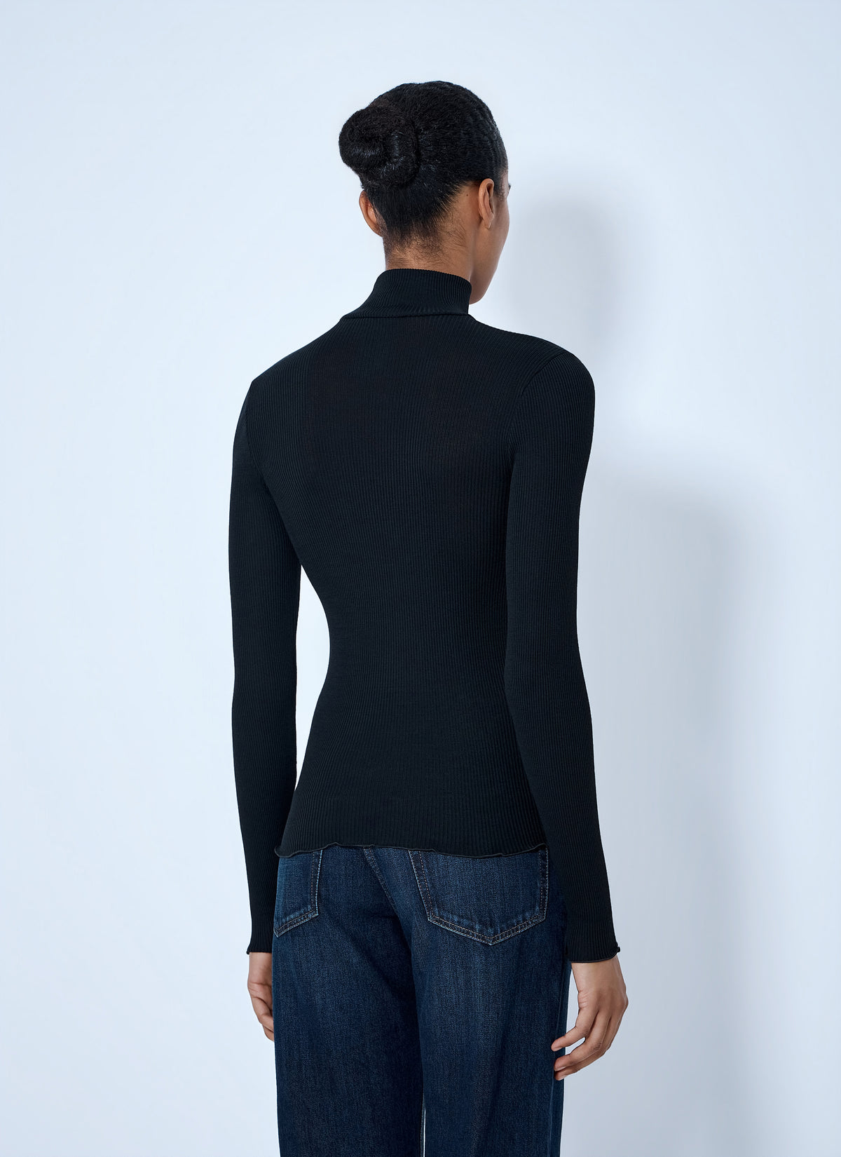 Prada Prada Women Ribbed Turtleneck Top