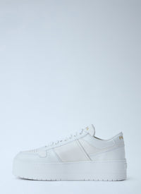 Prada Women Downtown Bold Leather Sneakers