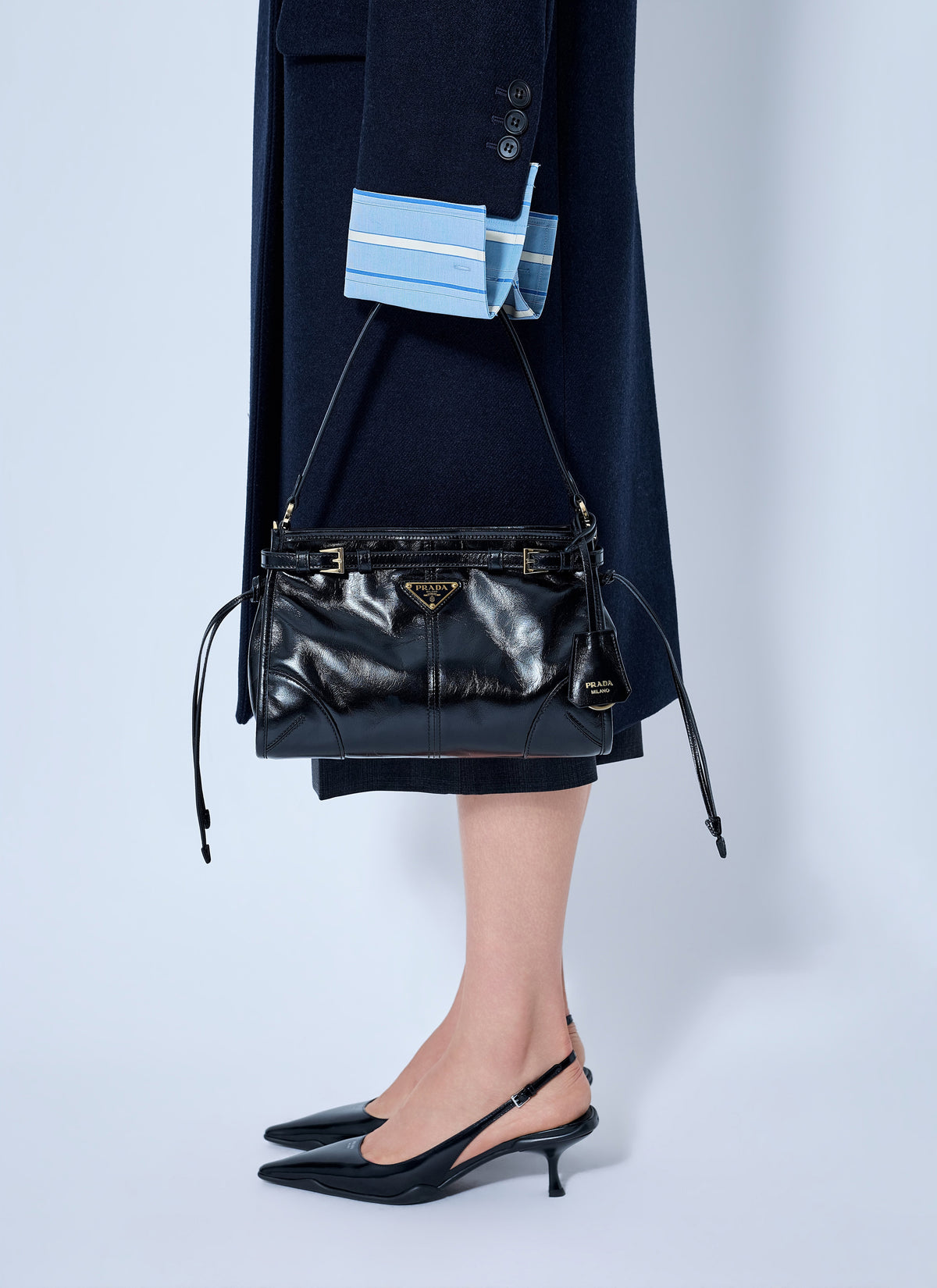 Prada Women Bonnie Small Leather Handbag
